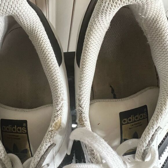 Adidas Original Superstar Shoes Low Top White Black C77124  Size 7.5 - Picture 13 of 14